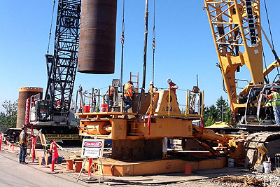 Construction projects are among the many markets that Greer provides oil tanks and steel fabrication services to.