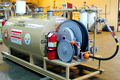 Complete Pump system on a Greer Fuel Tank
