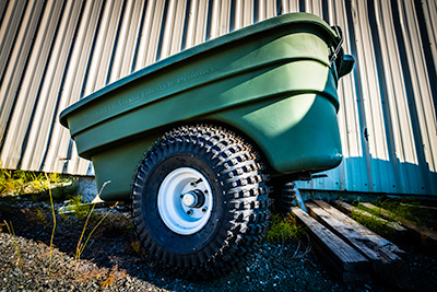 Greer ATV Trailers come in Green and Black