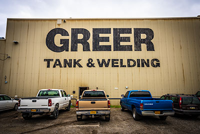 Greer Tank Fairbanks / Greer Tank, Welding & Steel - Photo of outside of Fairbanks Alaska Tank Fabrication Plant