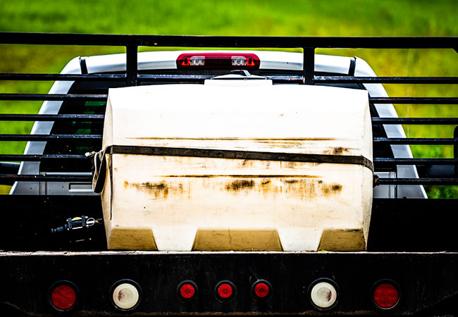 Greer Tank, Welding & Steel - Image of Steel Tank on Pick Up Truck