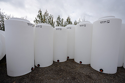 Greer polyethylene above ground water tanks