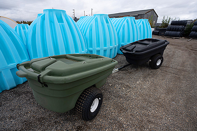 Greer ATV Trailers come in Green or Black