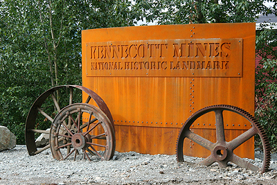 Custom Kennecott Mining Sign - Made by Greer using water jet and plasma cutting systems